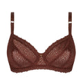 Antigel Exquise En Dentelle Brown 3/4 Cup Balconette Bra