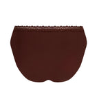 Antigel Exquise En Dentelle Brown Briefs Back