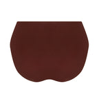 Antigel Exquise En Dentelle Brown High Waist Briefs Back
