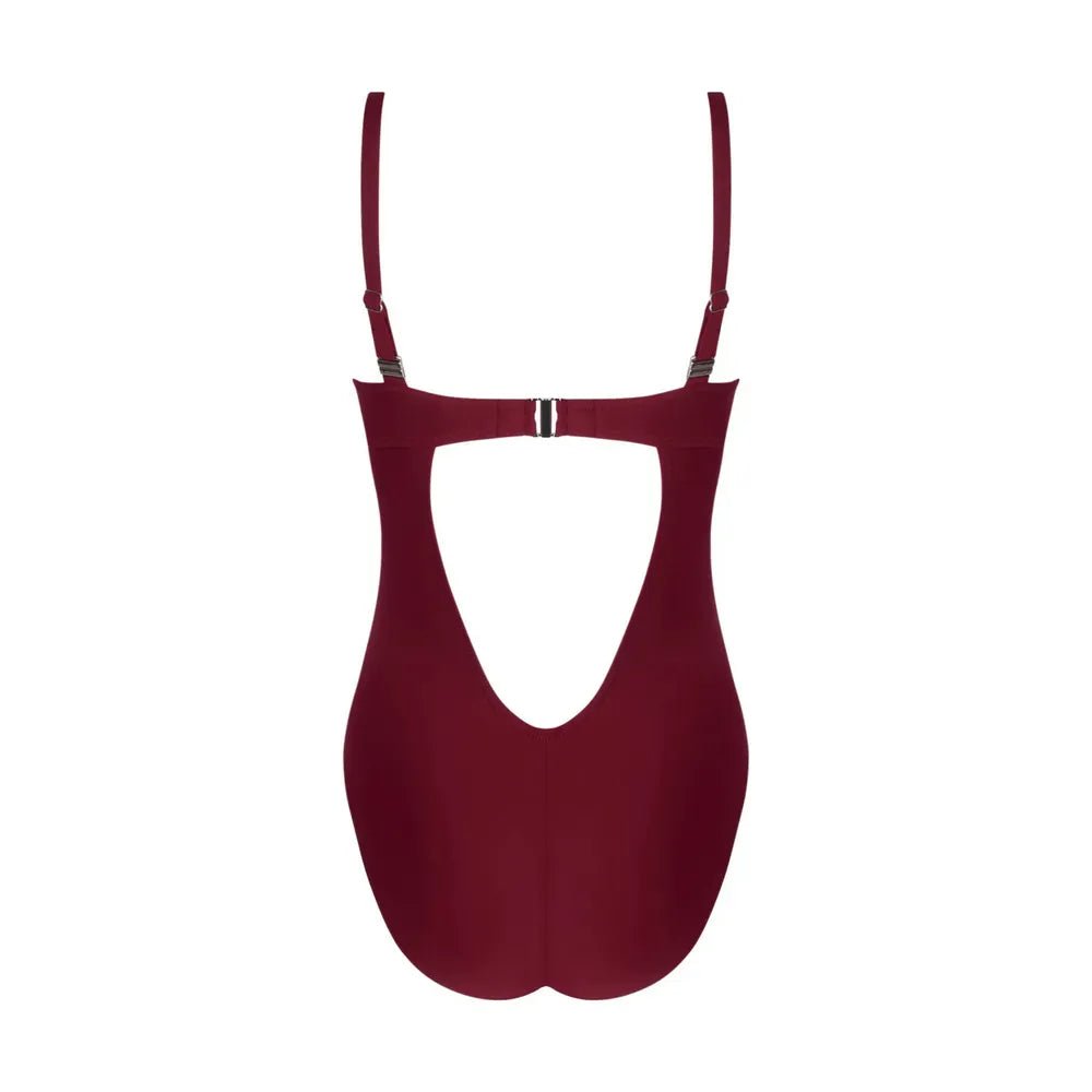Antigel Swimwear La Chiquissima Prune Non-wire Padded Swimsuit Back