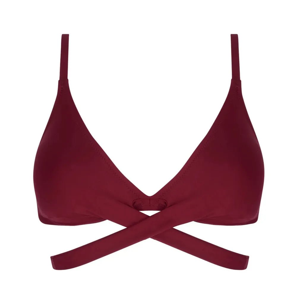 Antigel Swimwear La Chiquissima Prune Triangle Soft Pad Bikini Top