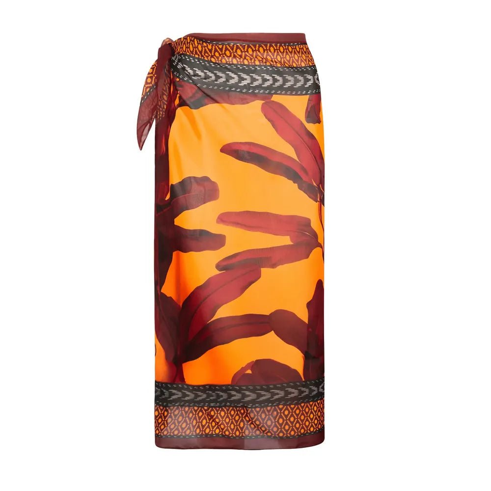 Antigel Swimwear La Melanesia Jaune Banana Long Pareo / Sarong
