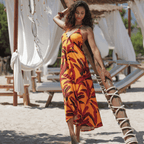 Antigel Swimwear La Melanesia Jaune Banana Maxi Dress