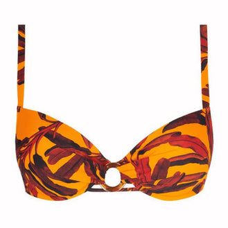 Antigel Swimwear La Melanesia Jaune Banana Padded Bikini Top