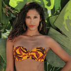 Antigel Swimwear La Melanesia Jaune Banana Strapless Bikini Top