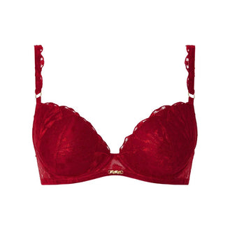 Aubade Crazy in Love Red Delight Padded Plunge Bra