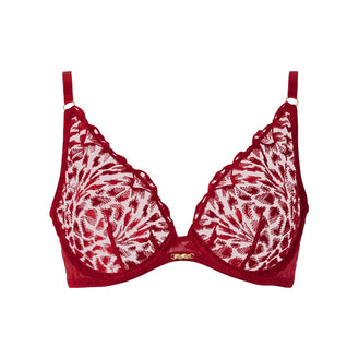 Aubade Crazy in Love Red Delight Underwired Triangle Bra