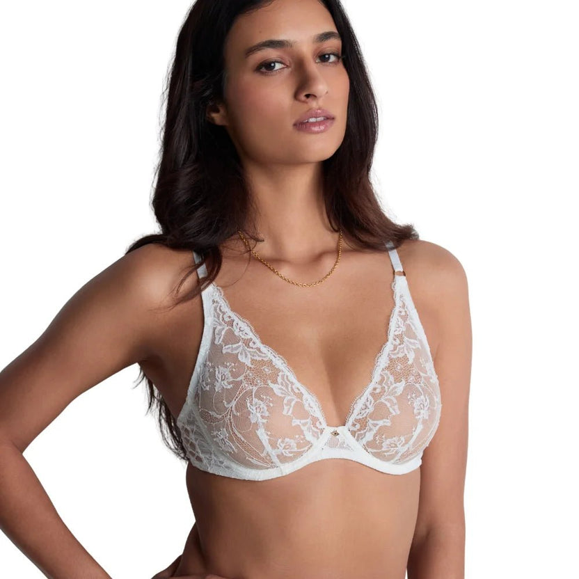 Aubade Kiss of Love Opale Underwired Triangle Bra Front