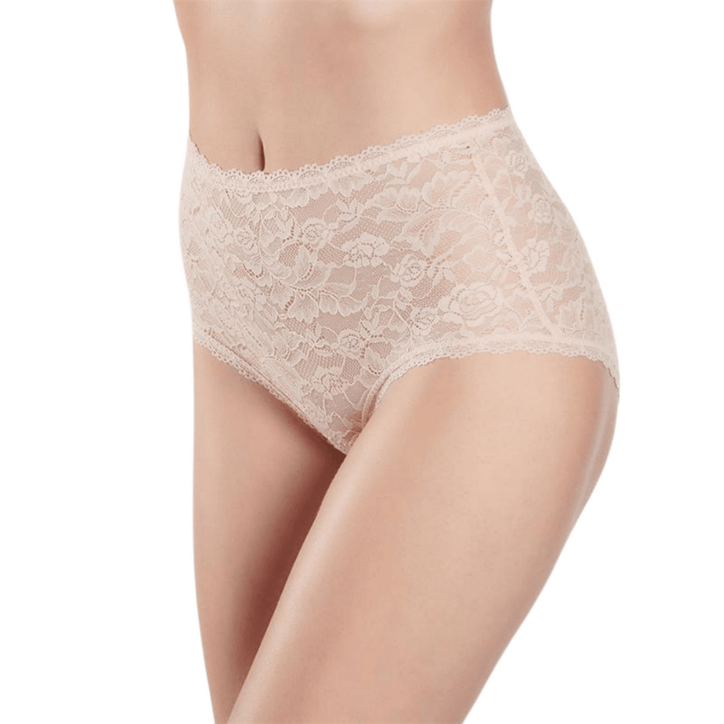 Aubade Rosessence Beige High Waist Briefs Front