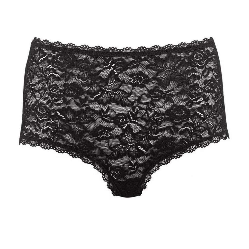 Aubade Rosessence Black High Waist Briefs