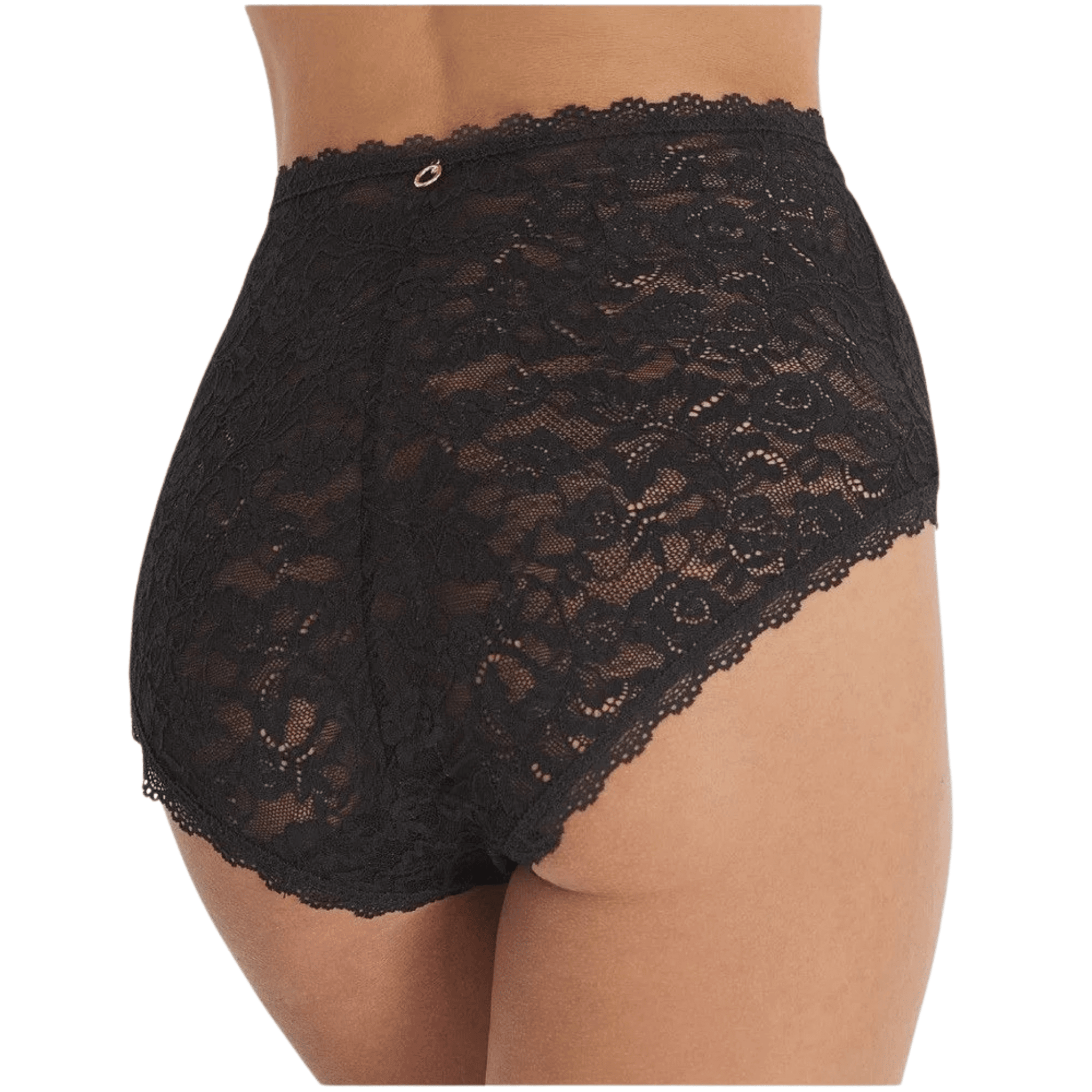 Aubade Rosessence Black High Waist Briefs Back