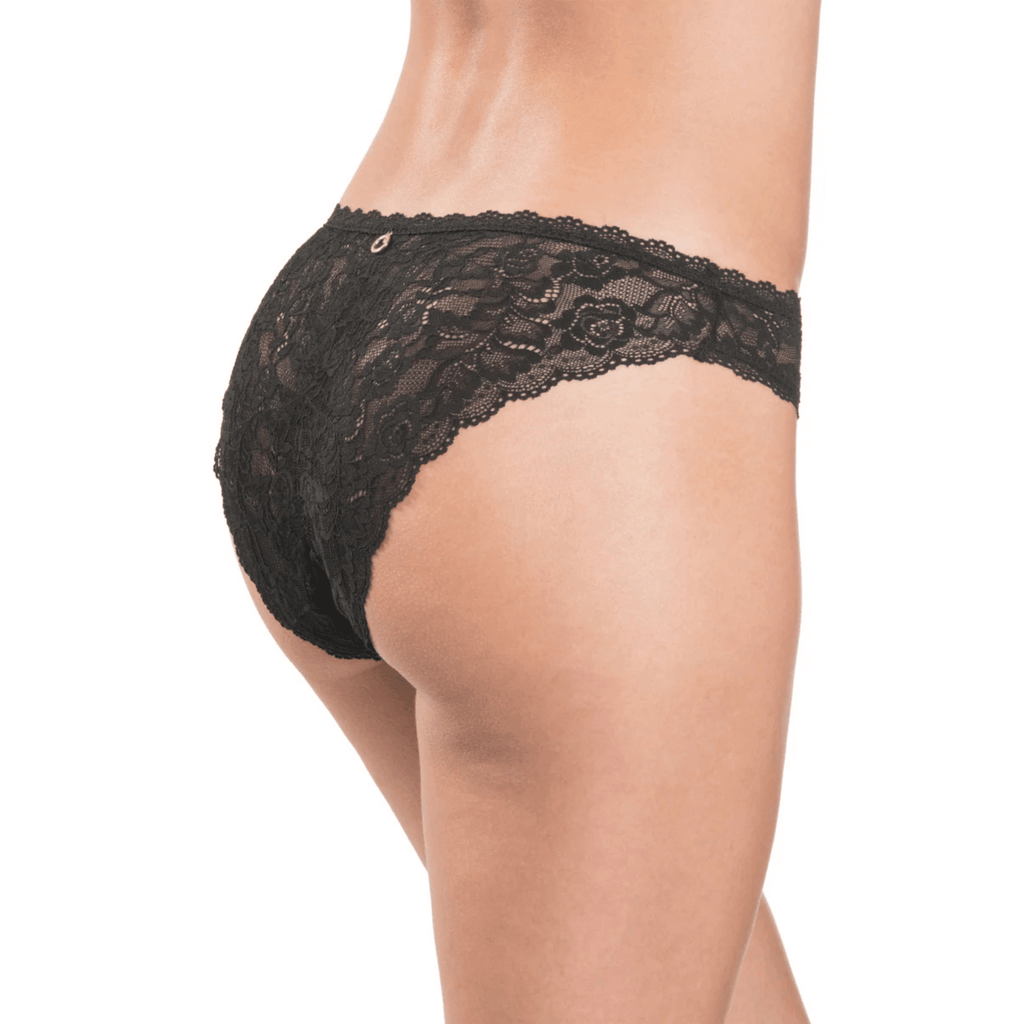 Aubade Rosessence Black Italian Briefs Back