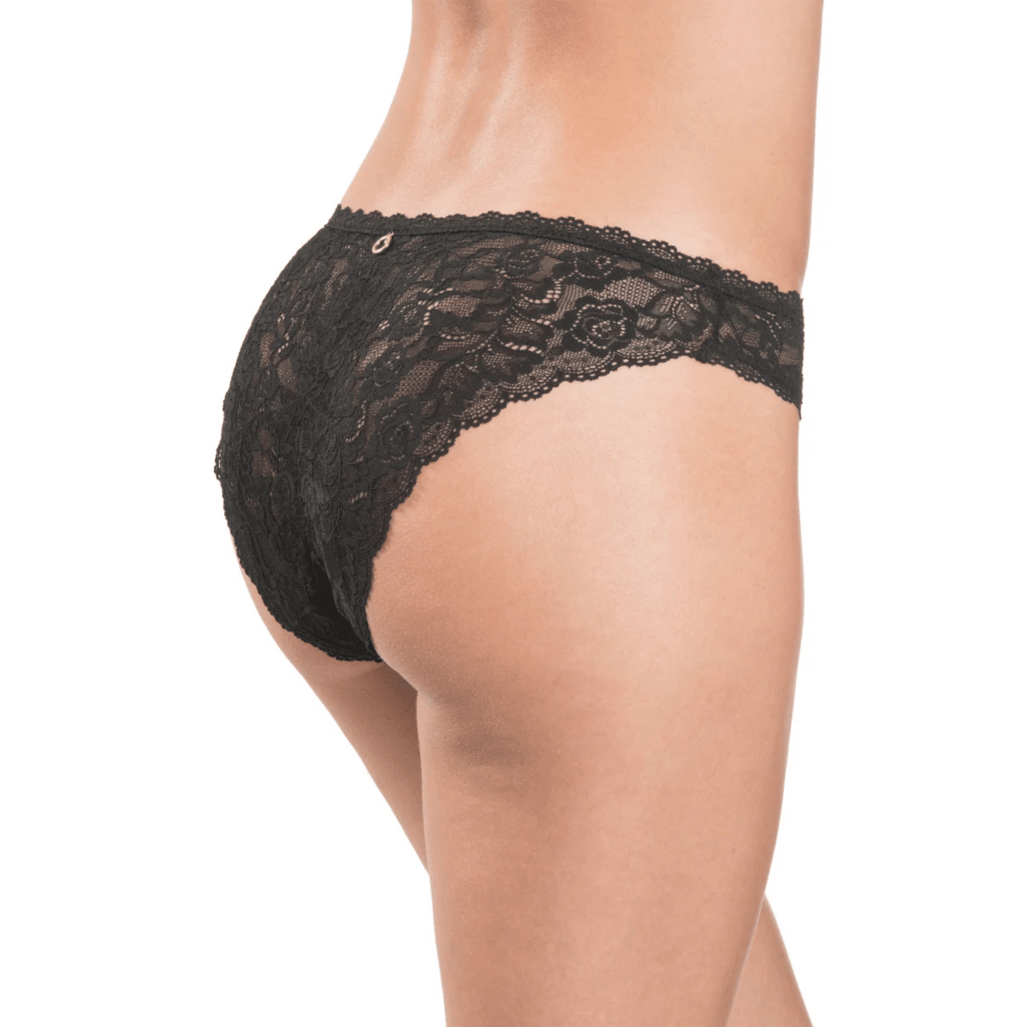 Aubade Rosessence Black Italian Briefs Back