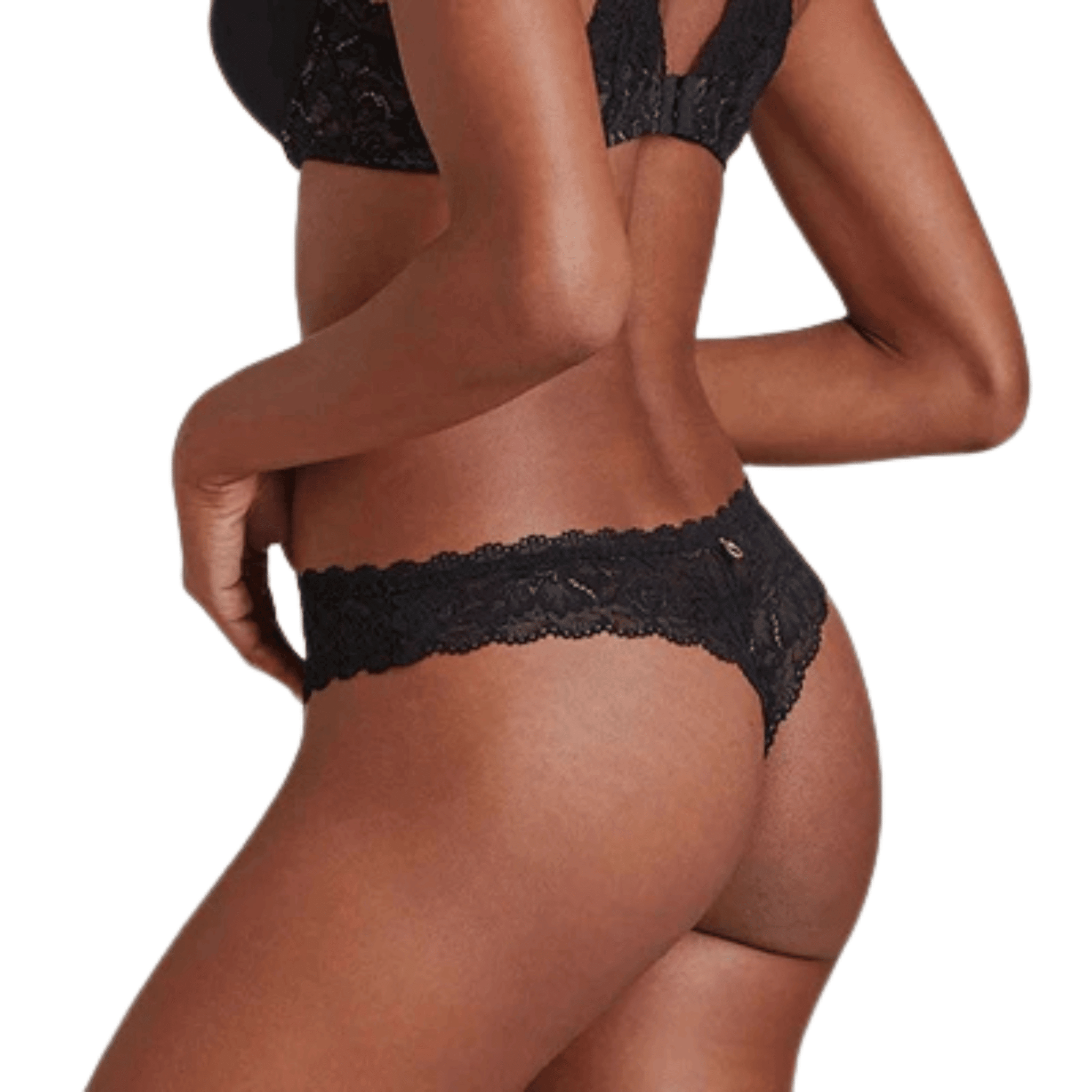 Aubade Rosessence  Black Thong Back