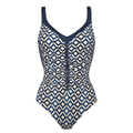 Charmline Seaside Dining Navy Blue Swimsuit