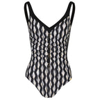Charmline Gilded Graphic Ruched Swimsuit