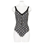 Charmline Gilded Graphic Ruched Swimsuit Front