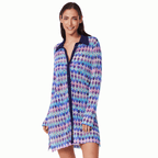 Gottex Retro Riviera Blue Beach Shirt