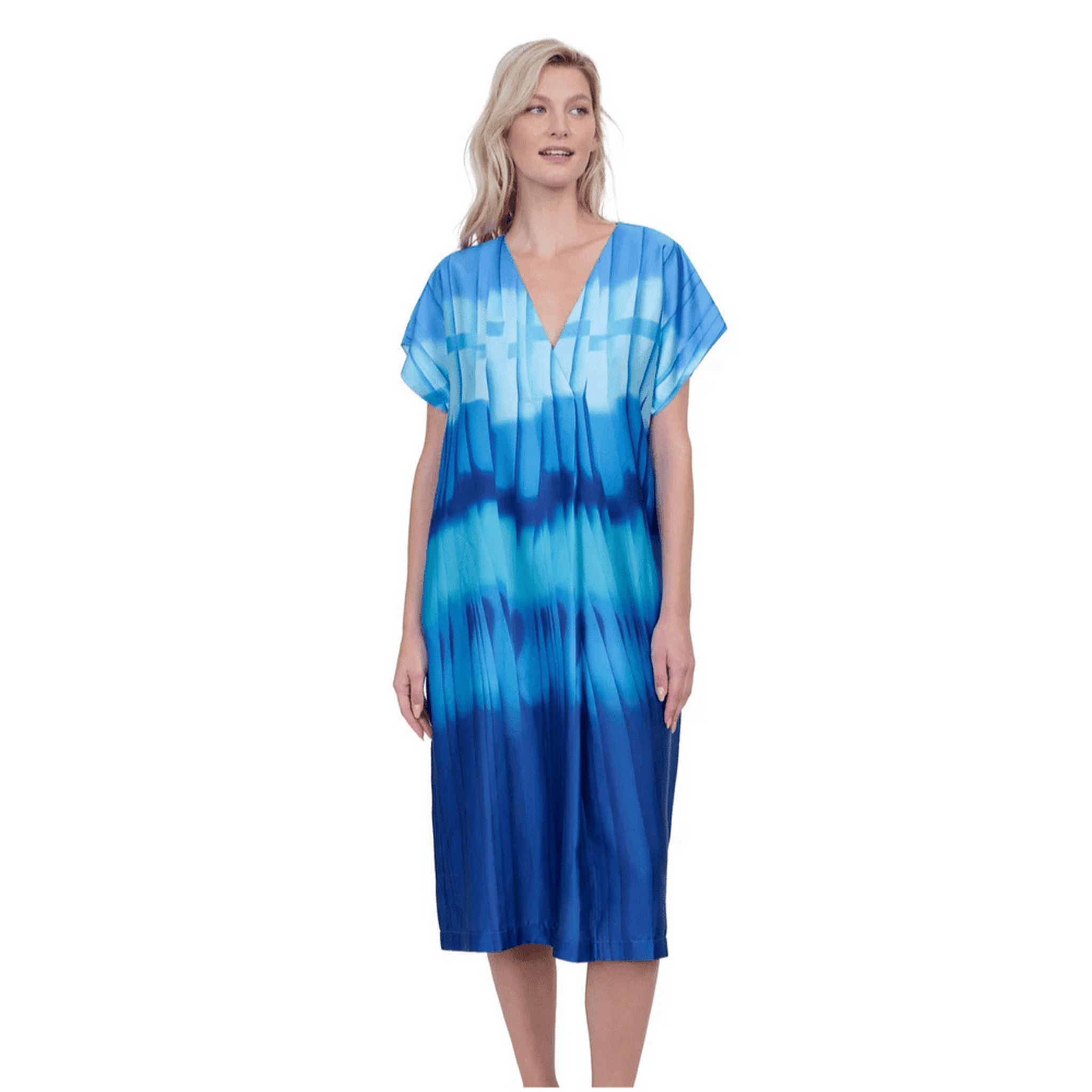 Gottex Golden Hour Blue Kaftan Front