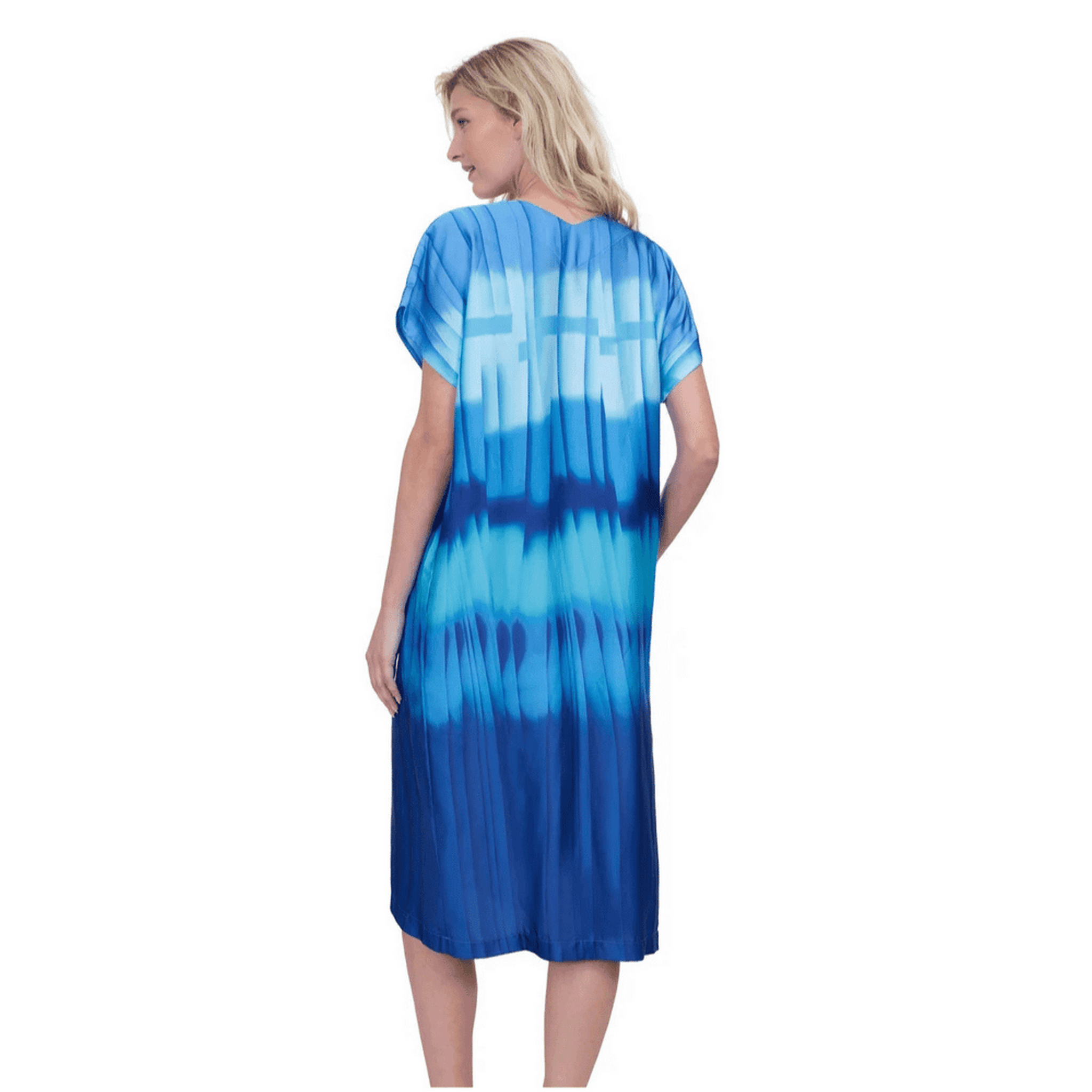 Gottex Golden Hour Blue Kaftan Back