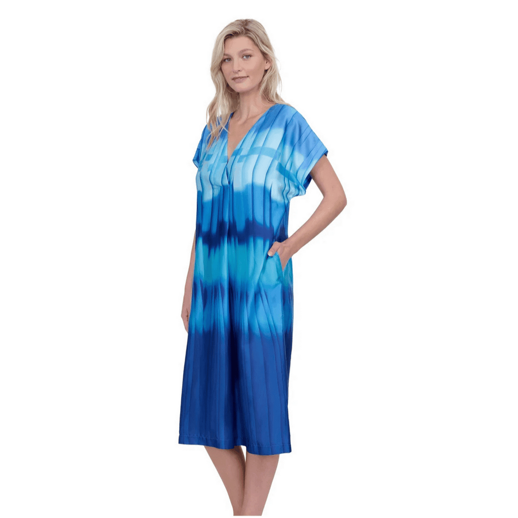 Gottex Golden Hour Blue Kaftan Side