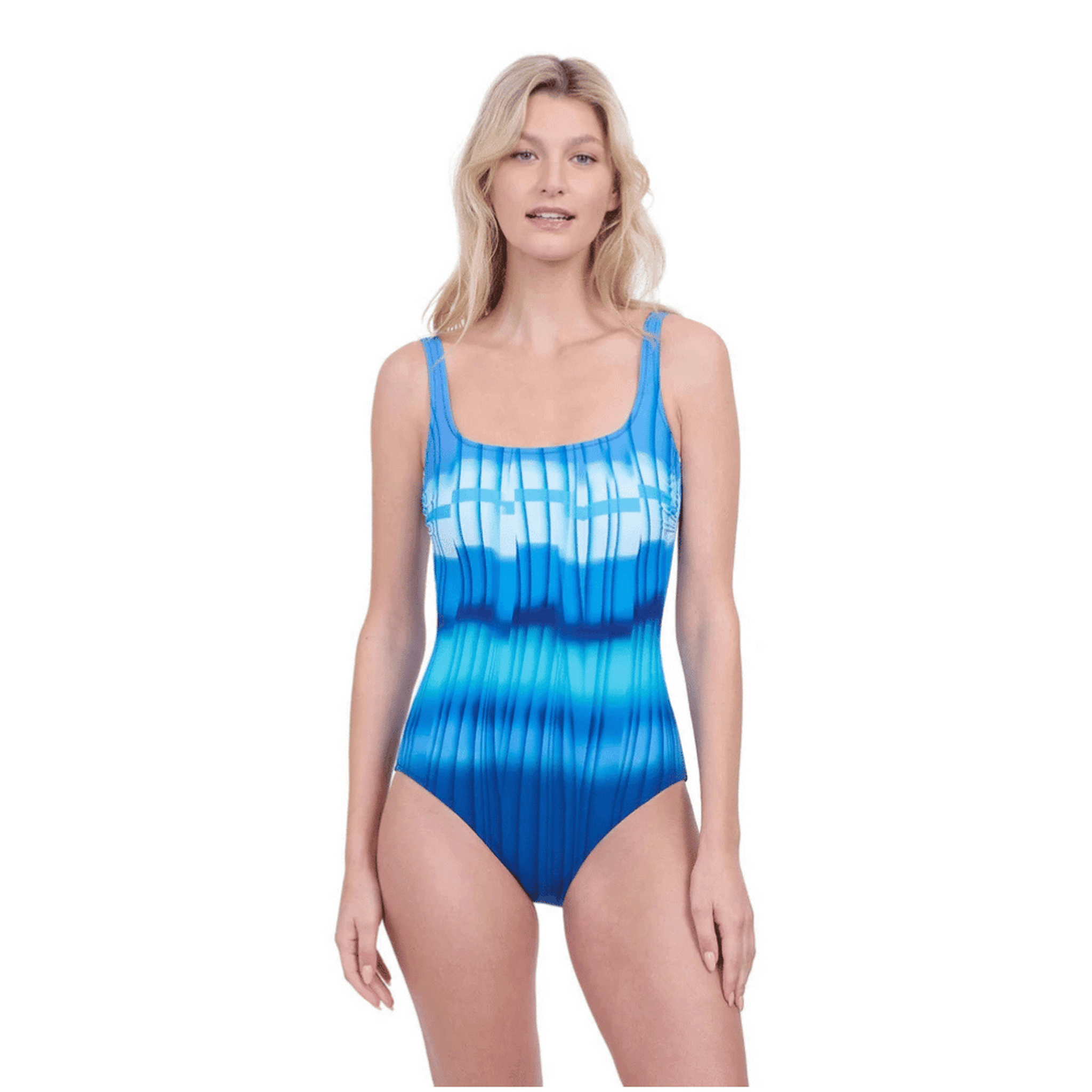 Gottex Golden Hour Blue Swimsuit Front