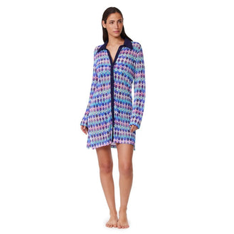 Gottex Retro Riviera Blue Beach Shirt