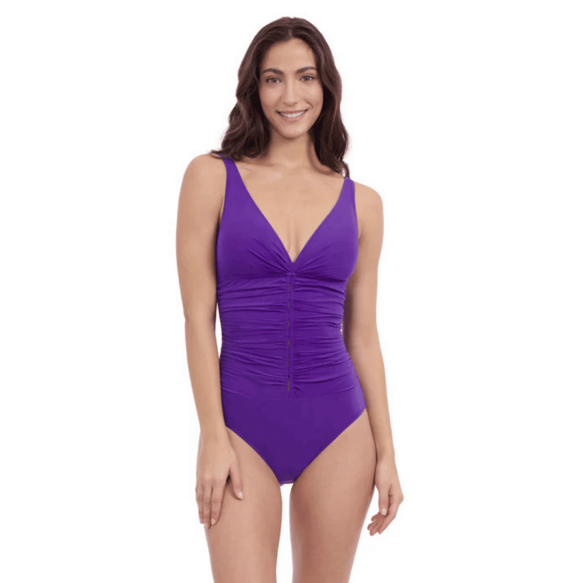 Gottex Solo Purple Swimsuit Front
