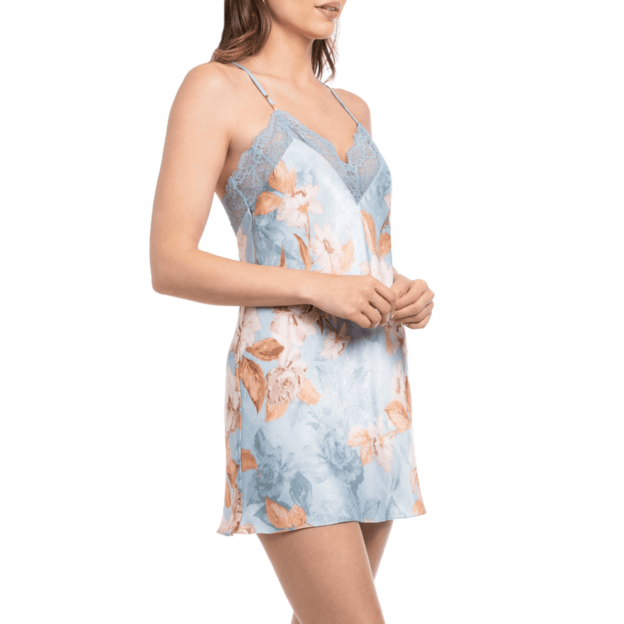 In Bloom Carlie Pale Blue Chemise Side