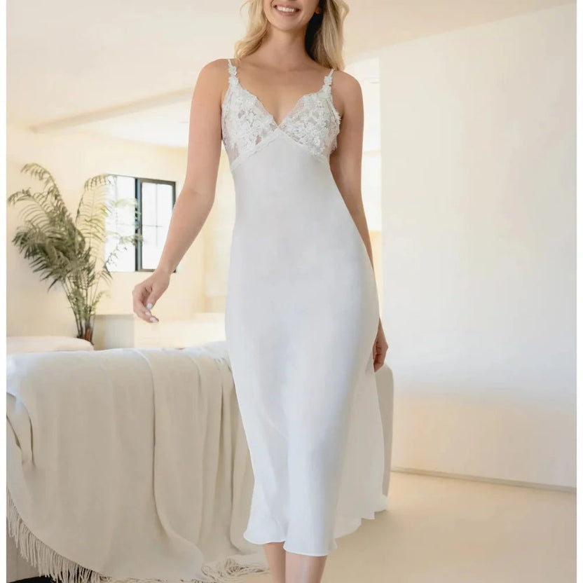 In Bloom Marry Me Ivory Nightgown Front