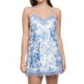 In Bloom Molleigh Satin Blue Chemise Set Front