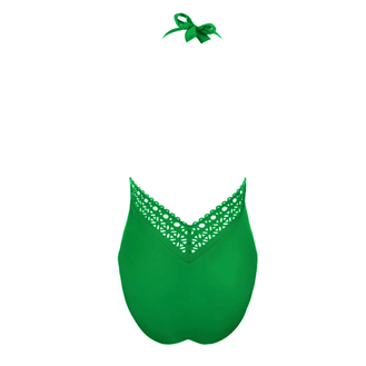 Lise Charmel Ajourage Couture Green  Plunge Swimsuit