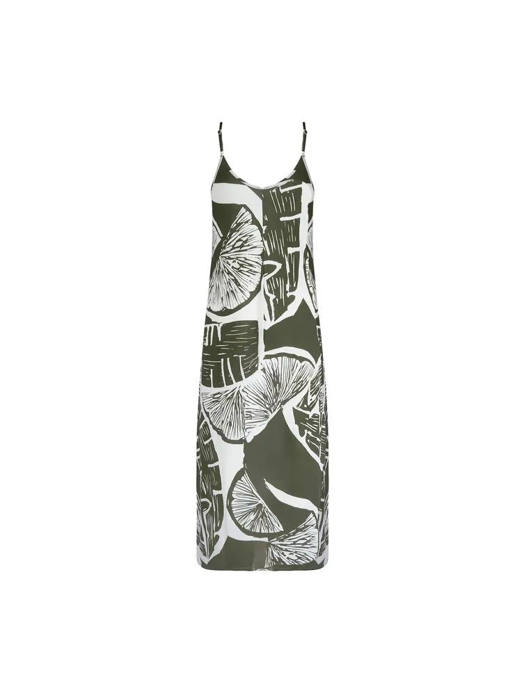 Lise Charmel Antigel La Miss Cocktail Beach Dress Khaki