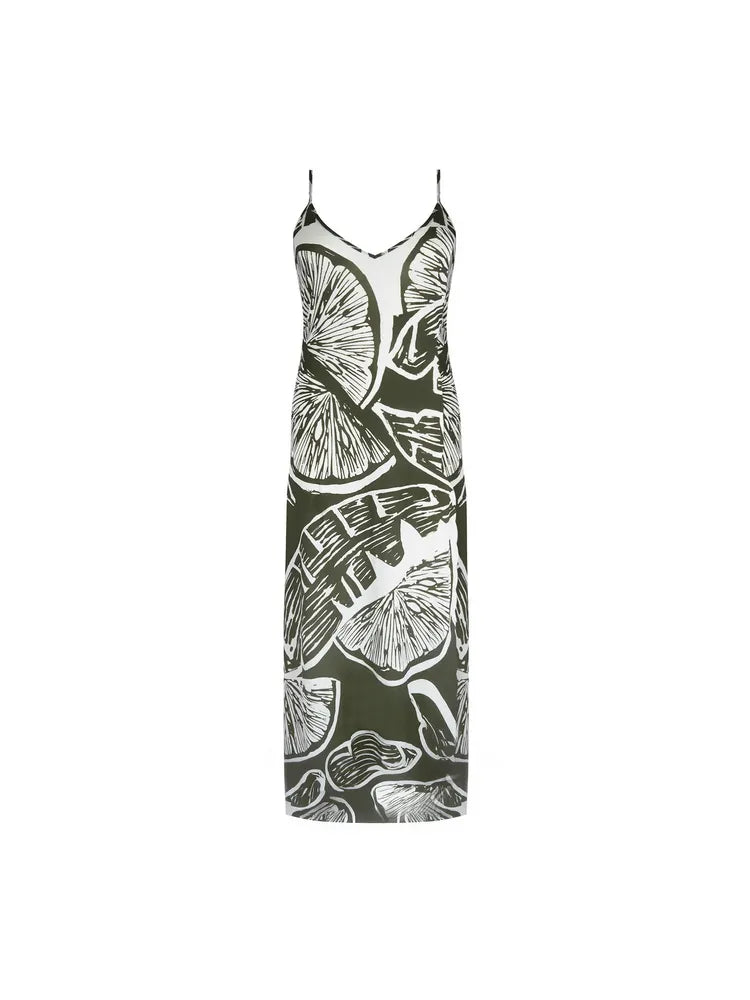 Lise Charmel Antigel La Miss Cocktail Beach Dress Khaki