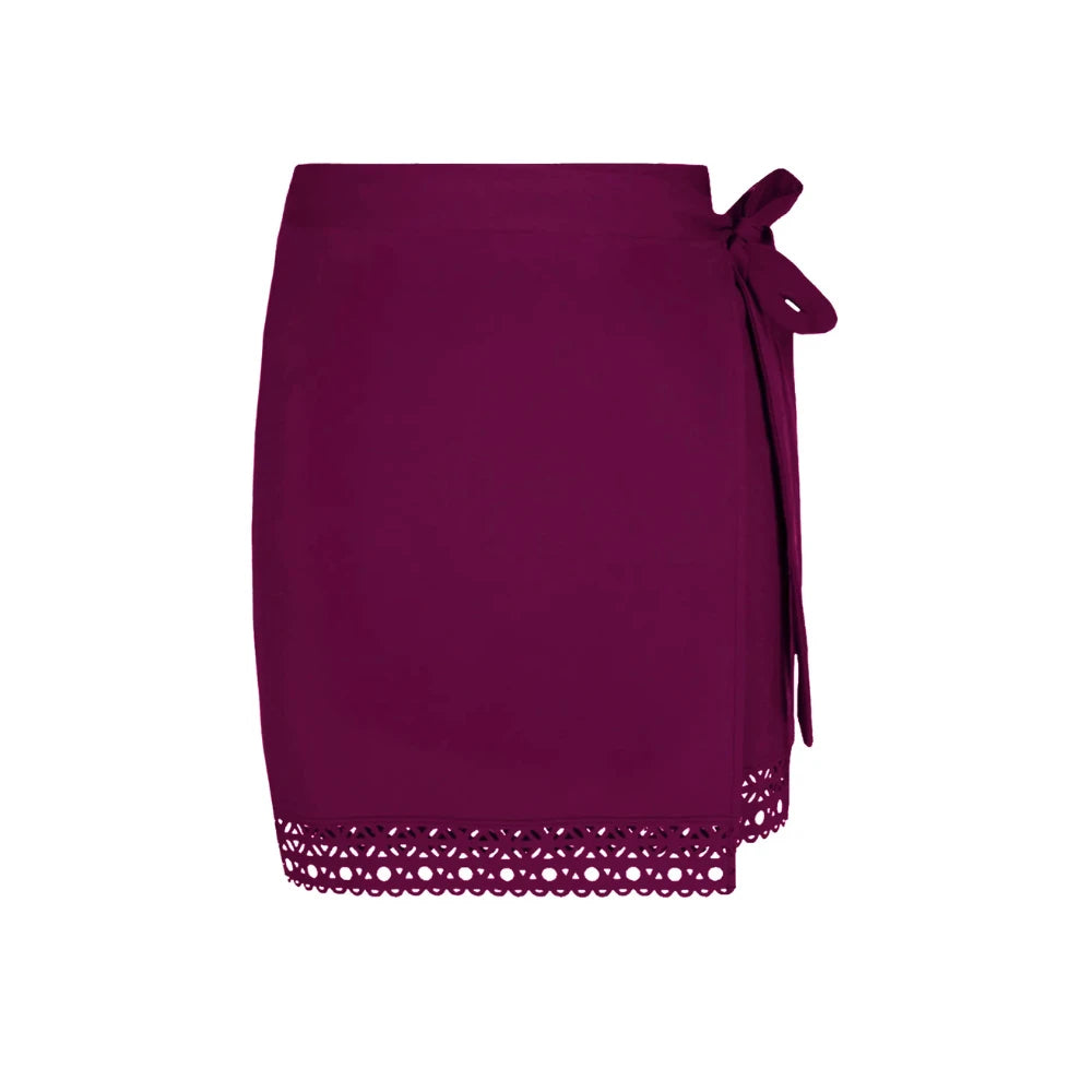 Lise Charmel Ajourage Couture Prune Beach Skirt