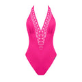 Lise Charmel Ajourage Couture Fuchsia Plunge Swimsuit