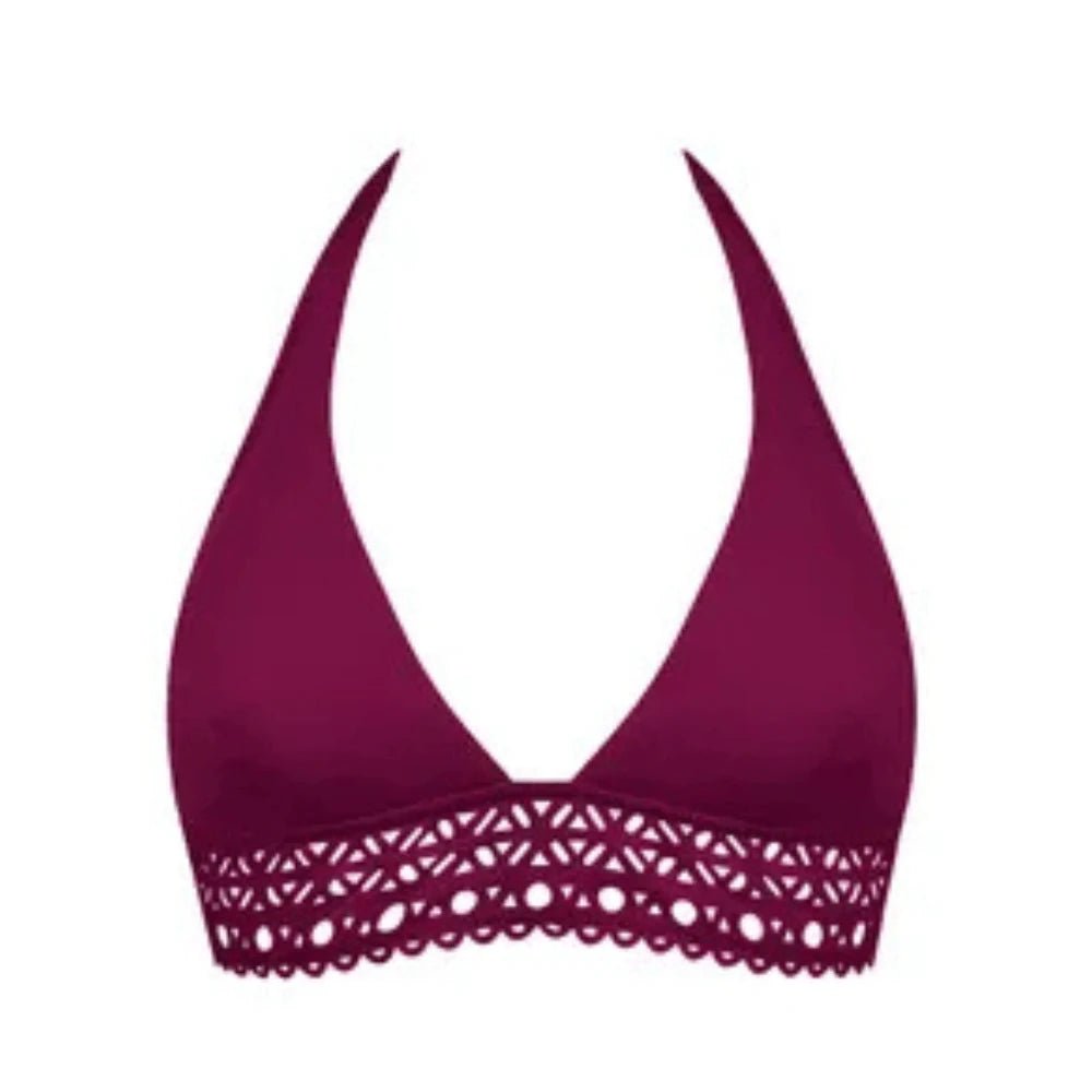 Lise Charmel Ajourage Couture Prune Triangle Bikini Top