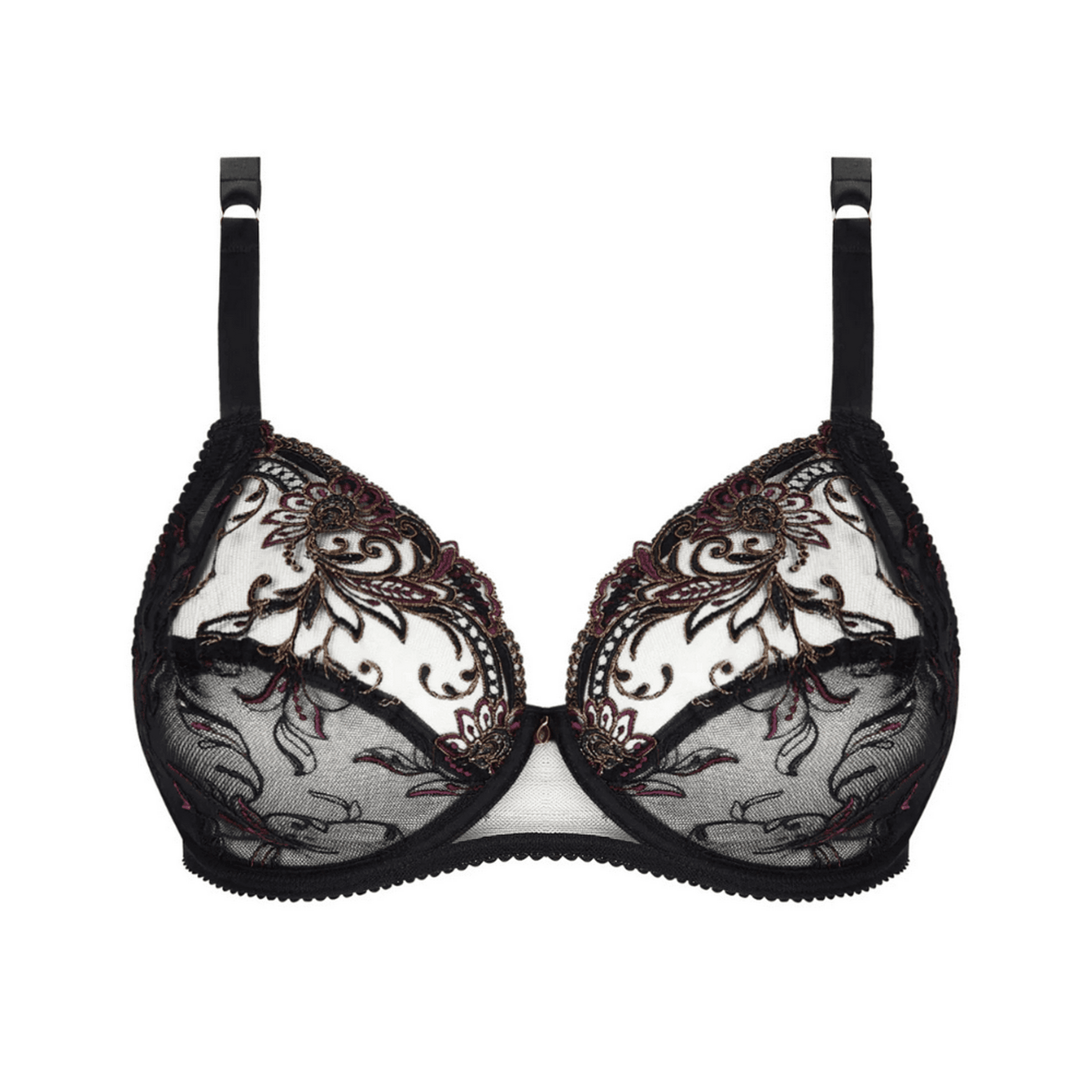 Lise Charmel Charme Secret Black 3 Part Full Cup Bra