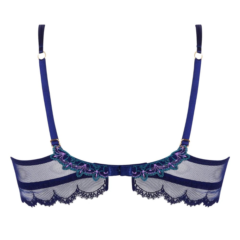 Lise Charmel Deesse Desirs Navy Blue Half Cup Bra Back