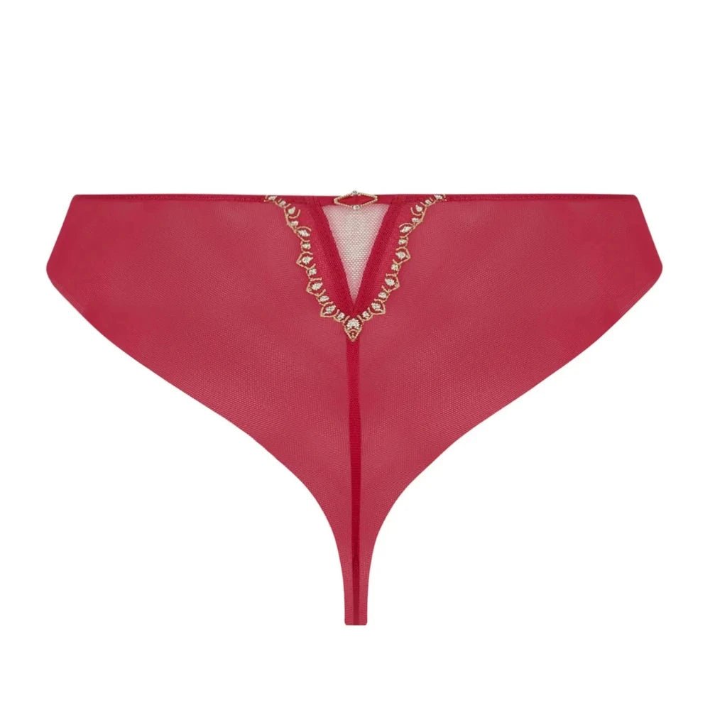 Lise Charmel Eblouissante Icone Red Thong Back