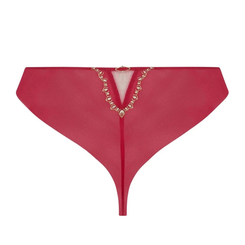 Lise Charmel Eblouissante Icone Red Thong Back