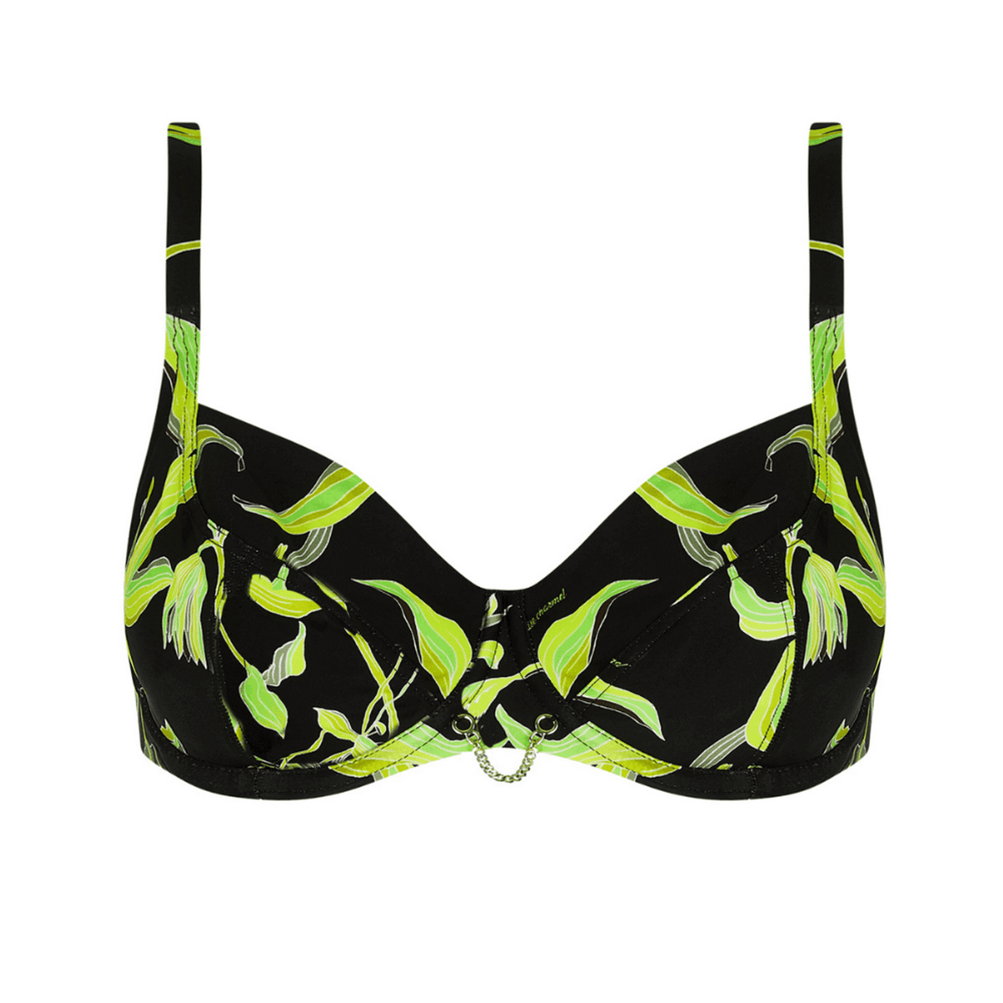 Lise Charmel Fleurs De Nuit Black Bikini Top