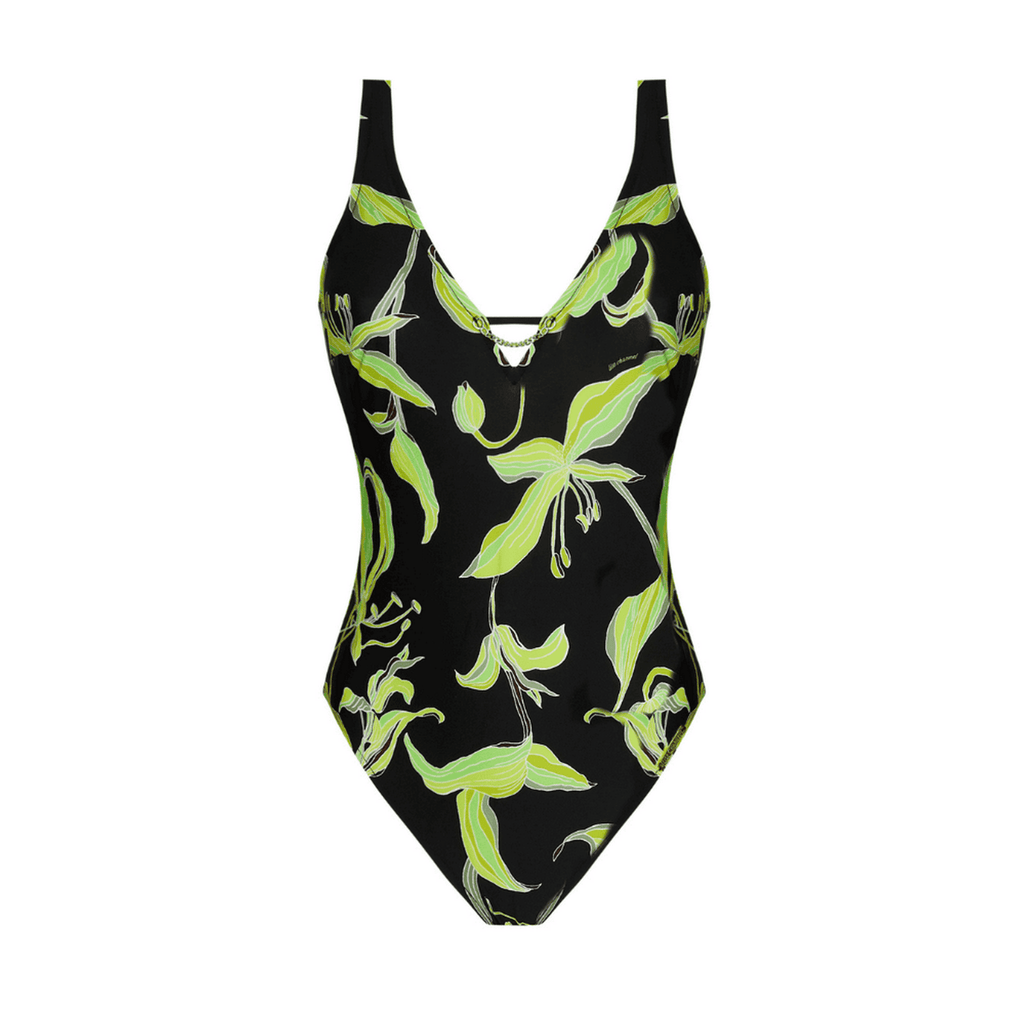Lise Charmel Fleurs De Nuit Black Swimsuit