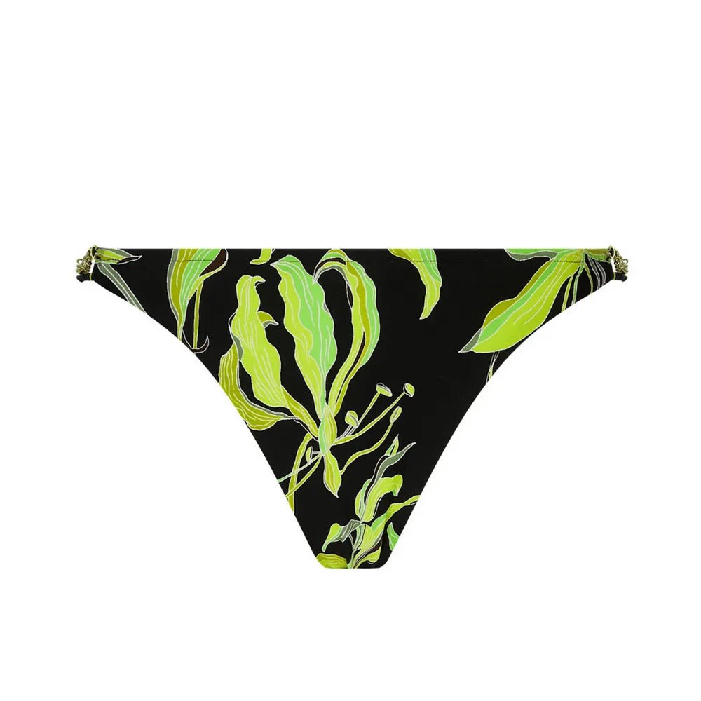 Lise Charmel Fleurs De Nuit Black Tie Bikini Bottoms