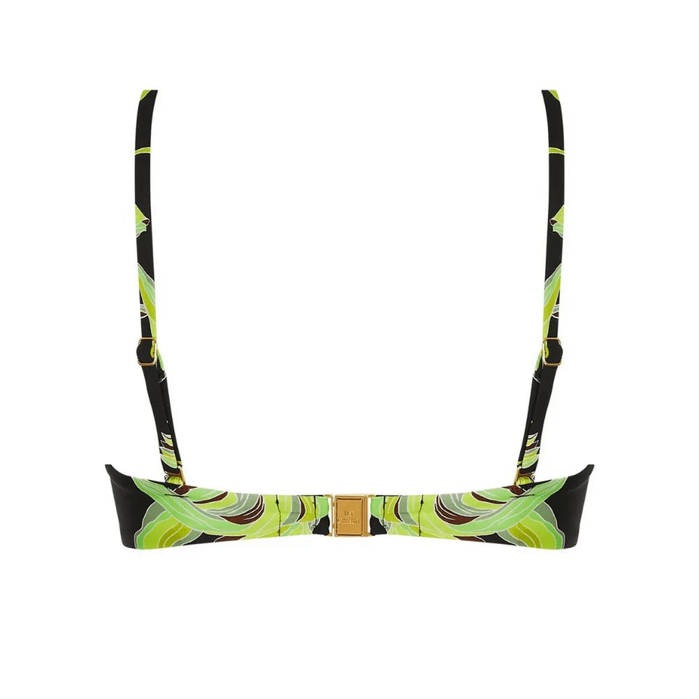 Lise Charmel Fleurs de Nuit Black Bandeau Bikini Top