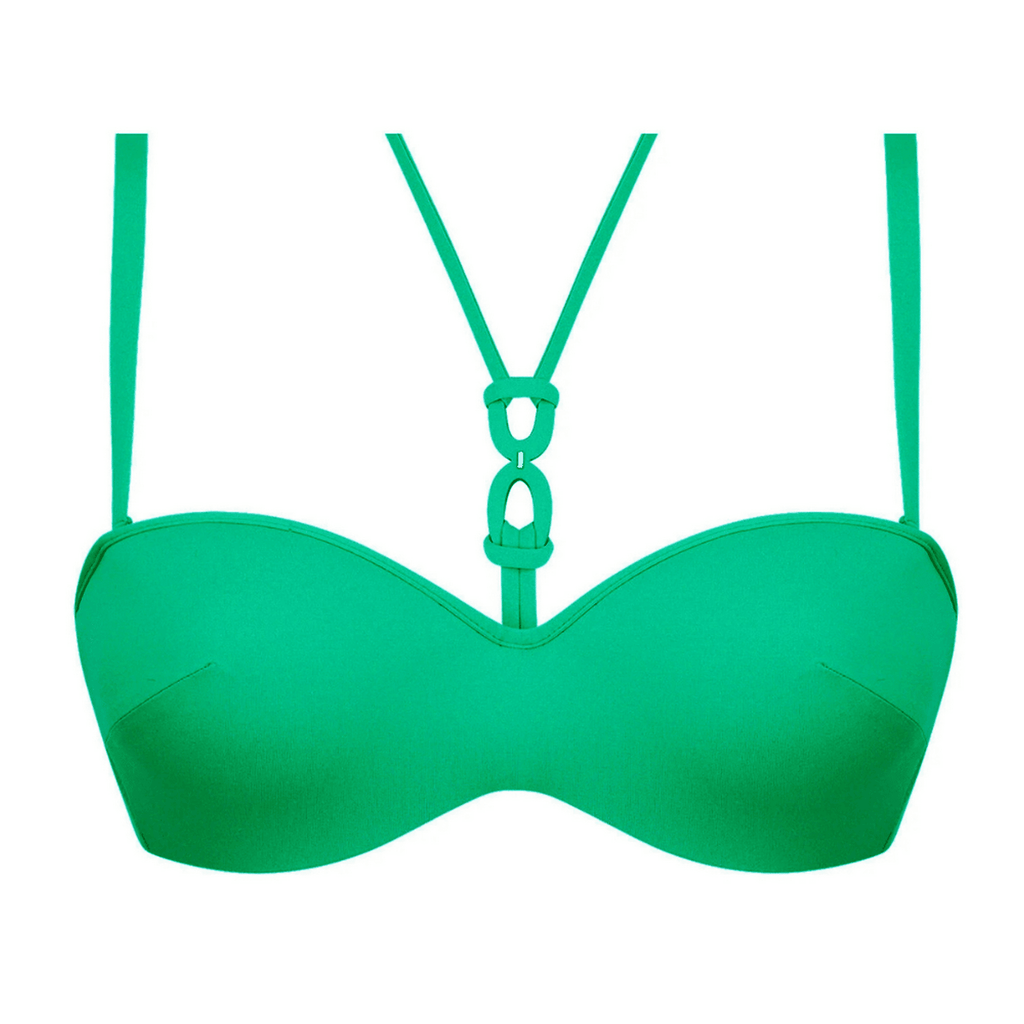 Lise Charmel Grace Infinie Green Bandeau Bikini Top