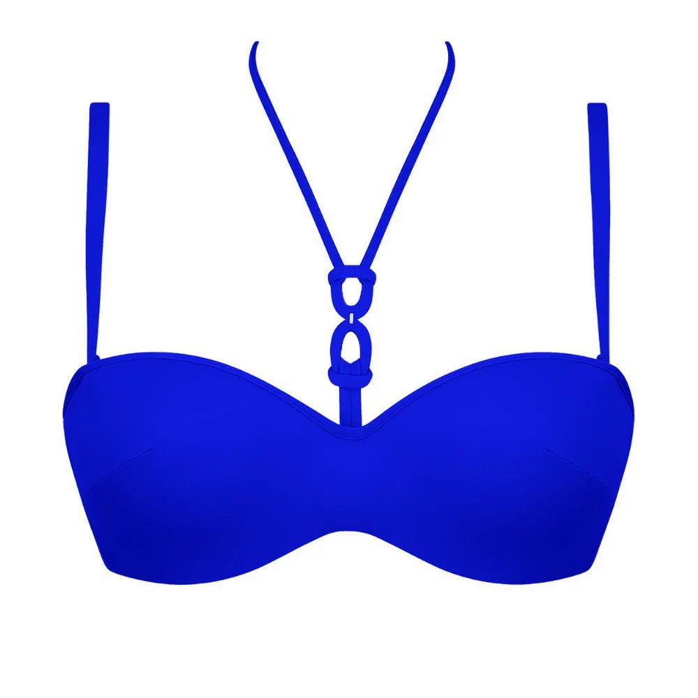 Lise Charmel Grace Infinie Blue Bandeau Bikini Top