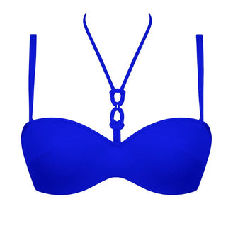 Lise Charmel Grace Infinie Blue Bandeau Bikini Top