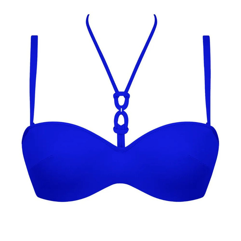 Lise Charmel Grace Infinie Blue Bandeau Bikini Top