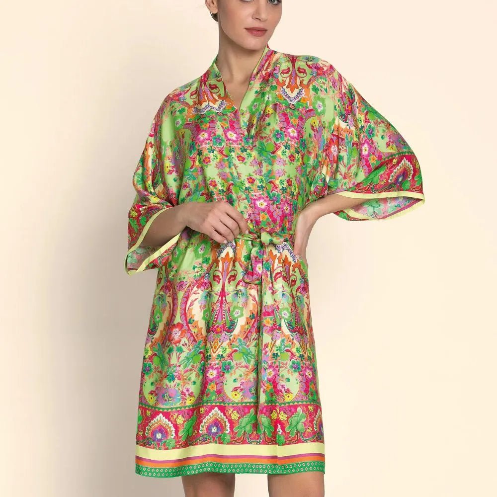 Lise Charmel Libertine En Fleurs Nature Libertine Dressing Gown Front